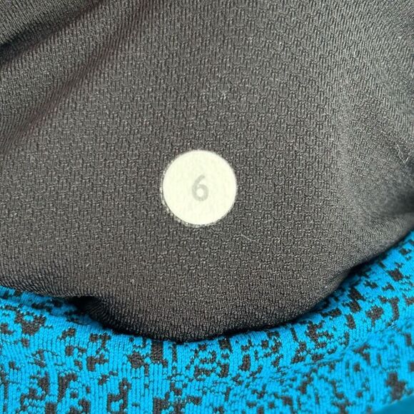 Lululemon Inspire Tight II Power Leggings Jacquard Shocking Blue/Black 6 - Picture 4 of 10